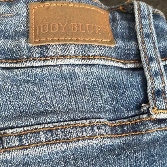 Judy Blue Women's Distressed Blue Skinny Jeans - Picture 4 of 9